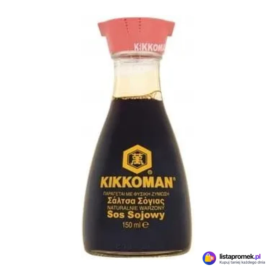 Naturalnie warzony sos sojowy Kikkoman, różne rodzaje