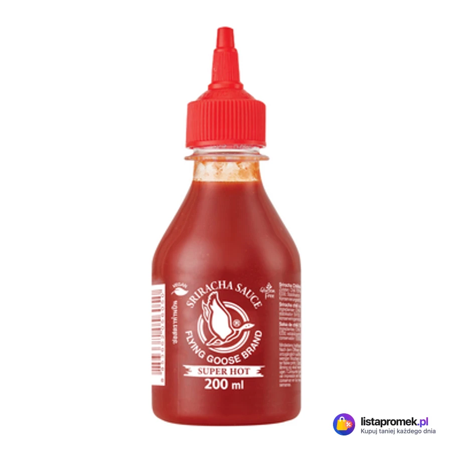 Sos sriracha Flying Goose Brand, różne rodzaje