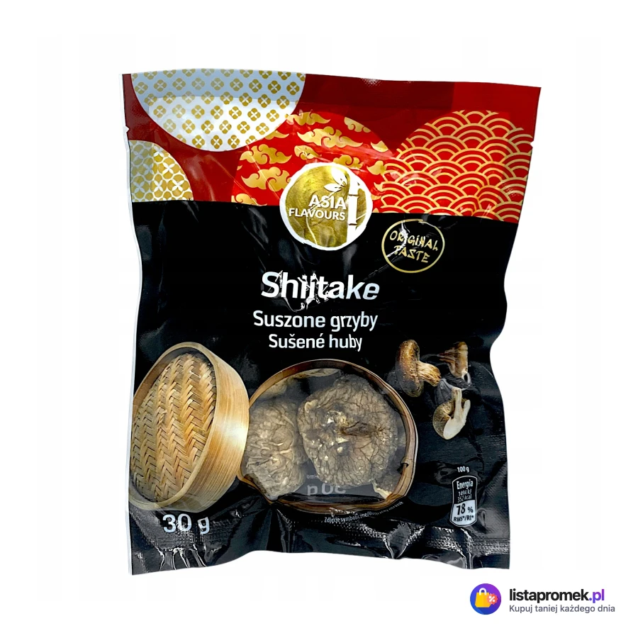 Grzyby suszone Asia Flavours, shitake, mun